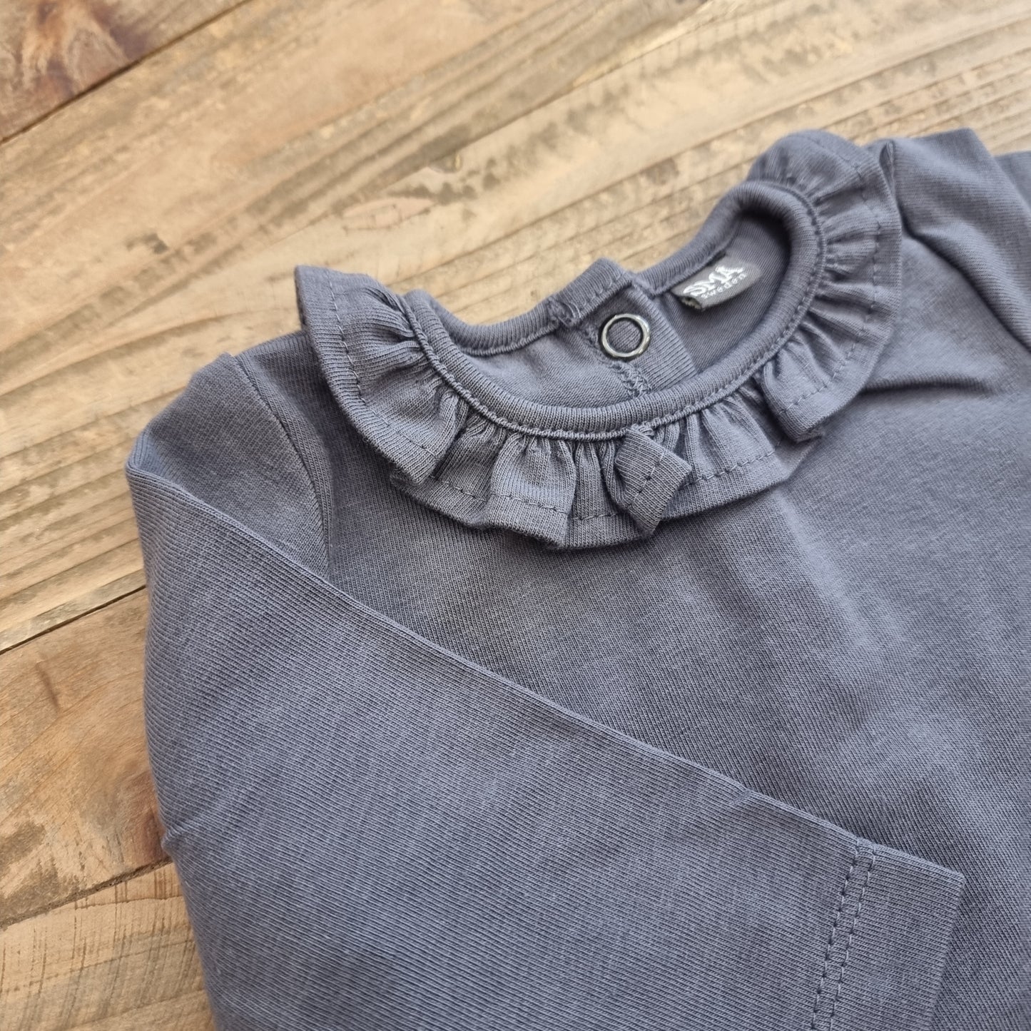 HORTENSE frill top - grey