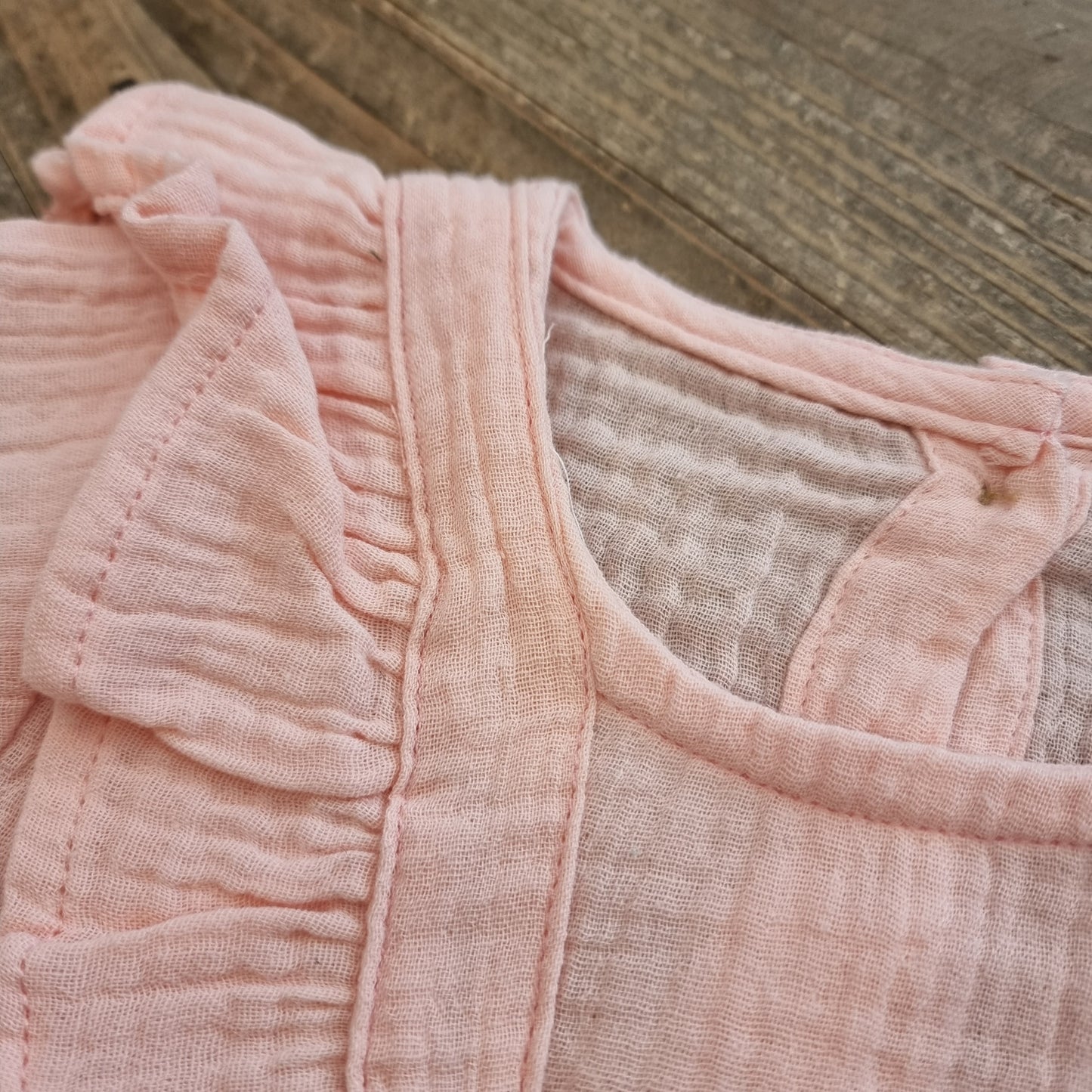 Romper in organic double gauze cotton