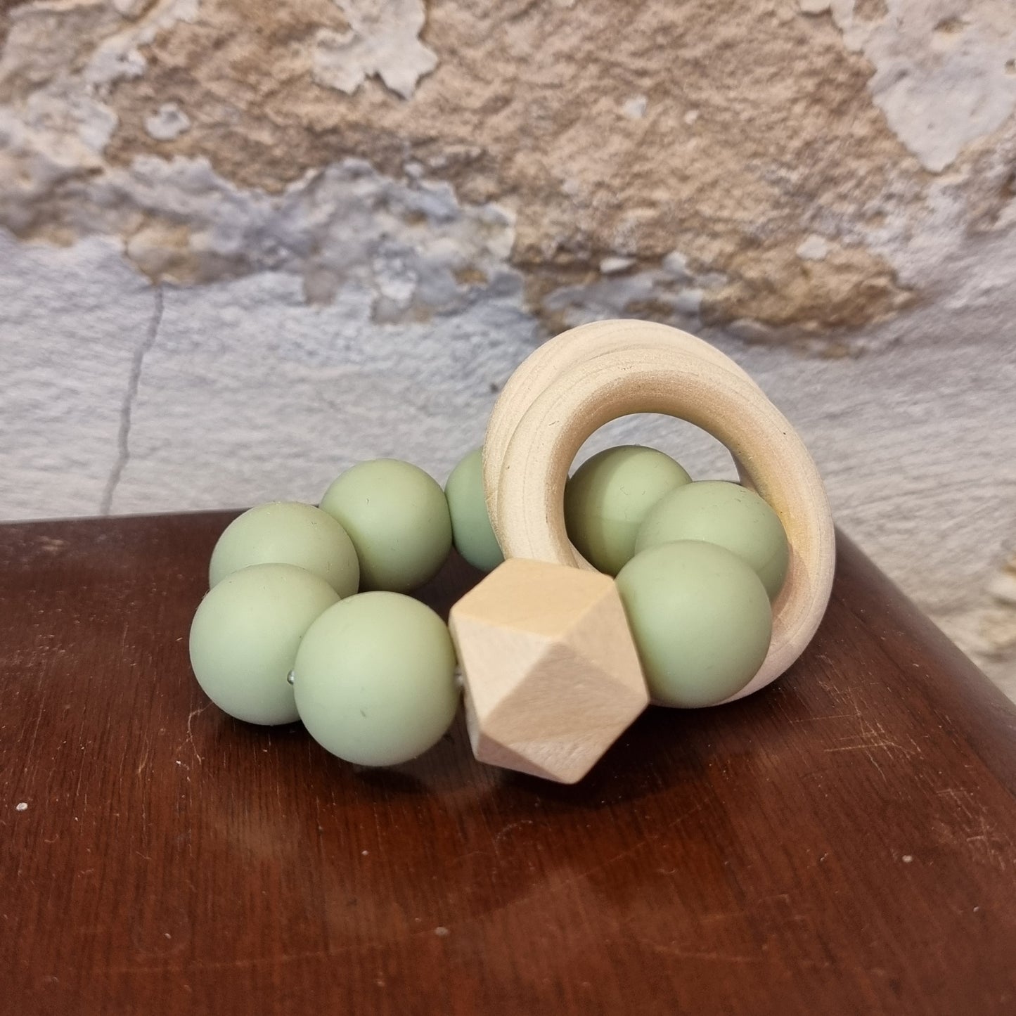 DIAMOND baby teether, matcha