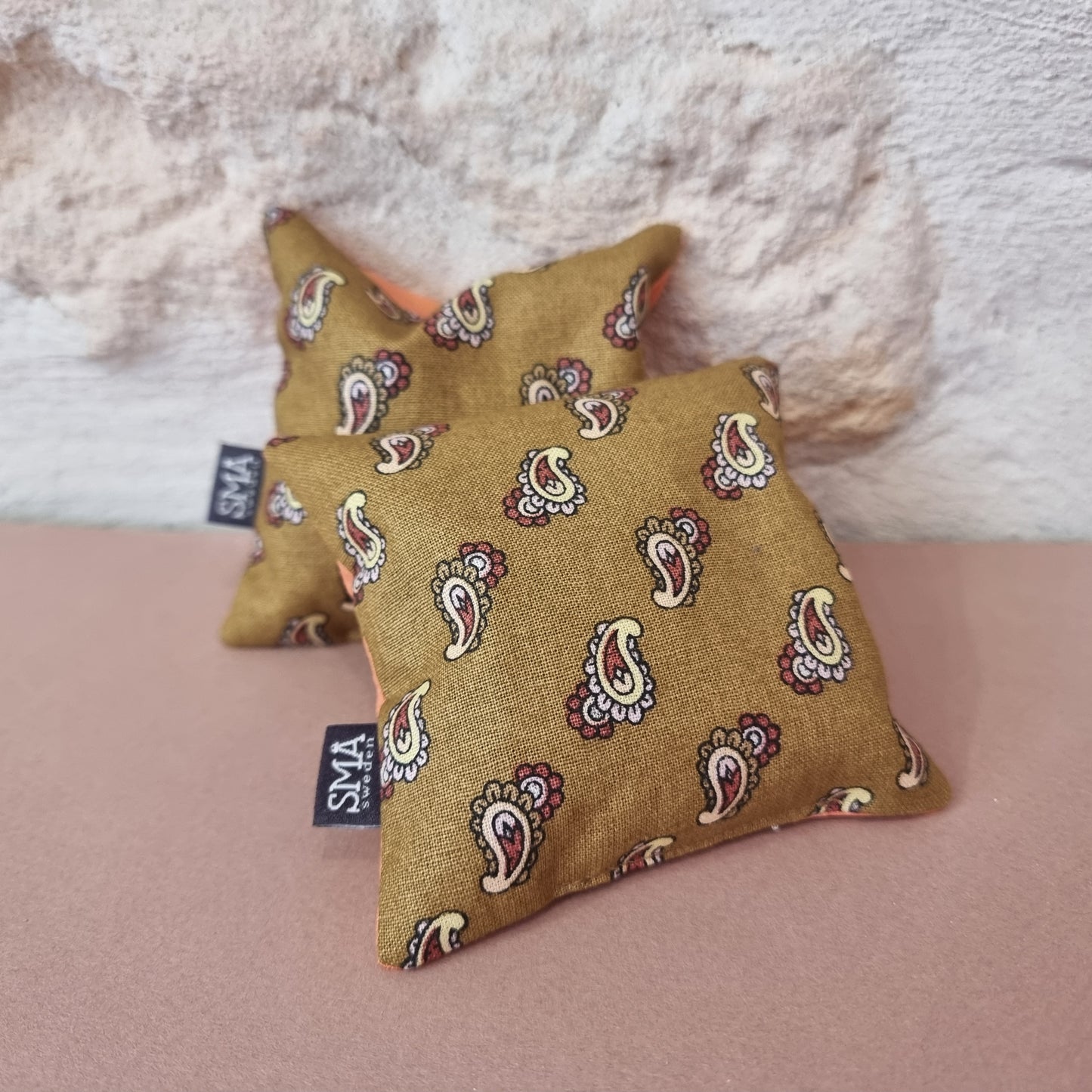 2x organic flaxseed dry heat pack, hand warmers