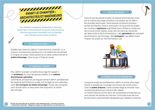 À la Découverte du Chantier Magnetic Toy - French Language Educational Construction Site Kit for Kids 6+