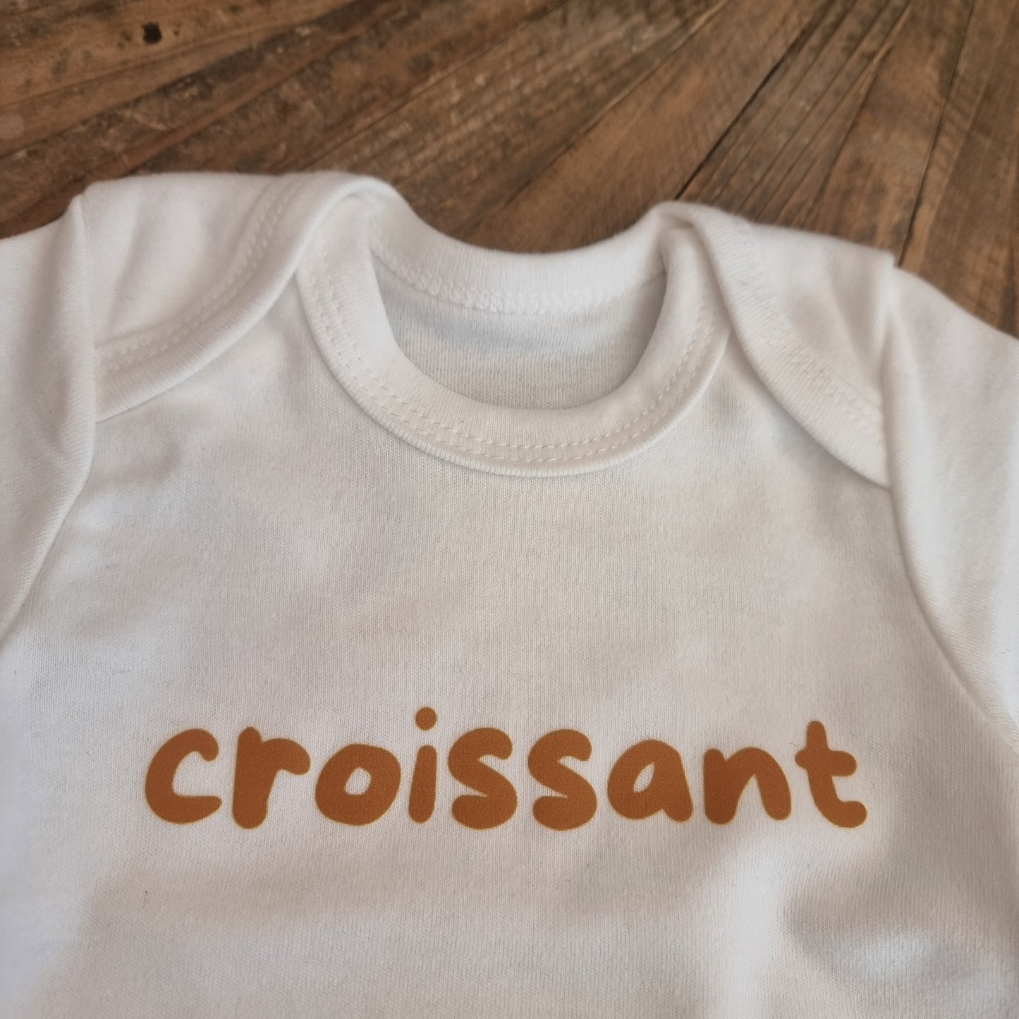 Croissant print baby bodysuit