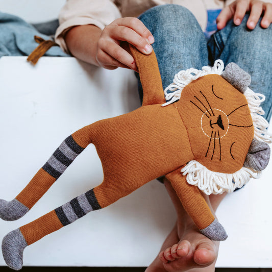 Archie the lion, soft plush toy