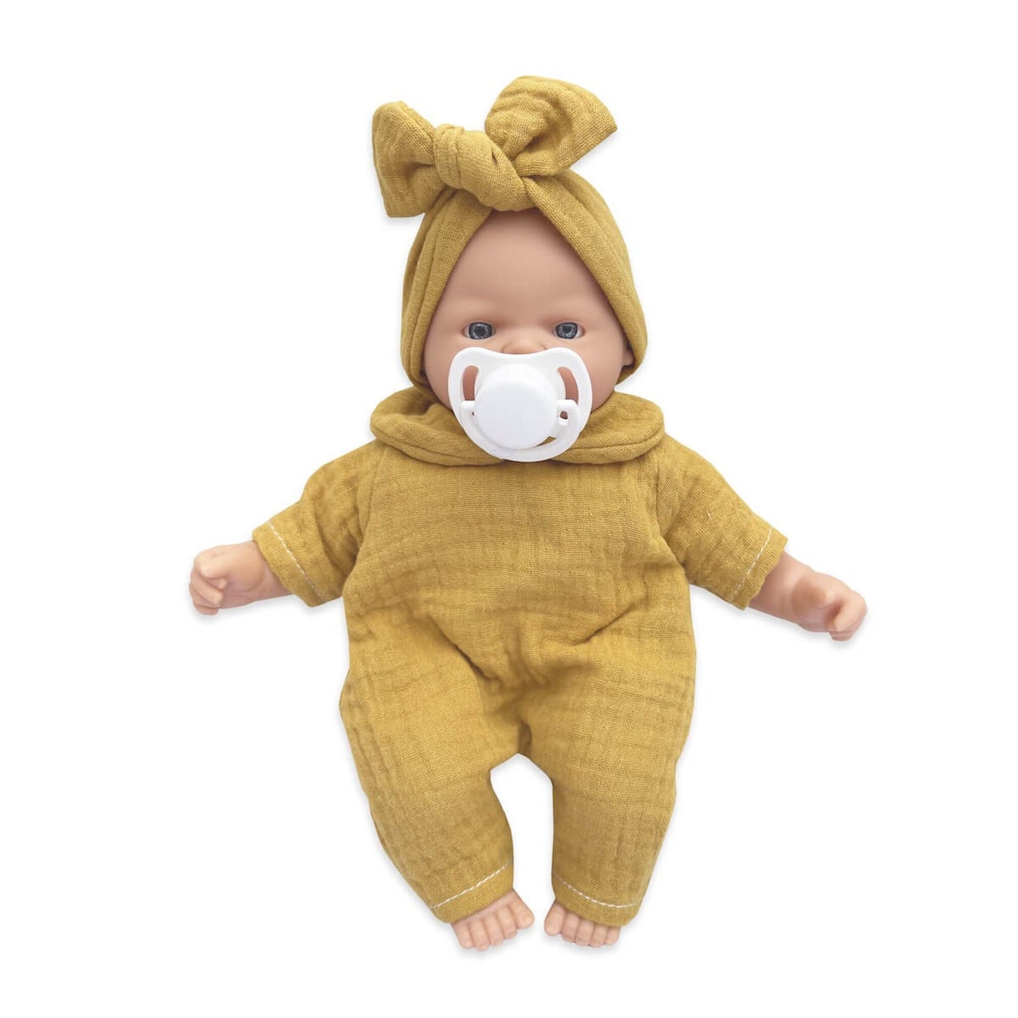 Small doll with yellow outfit