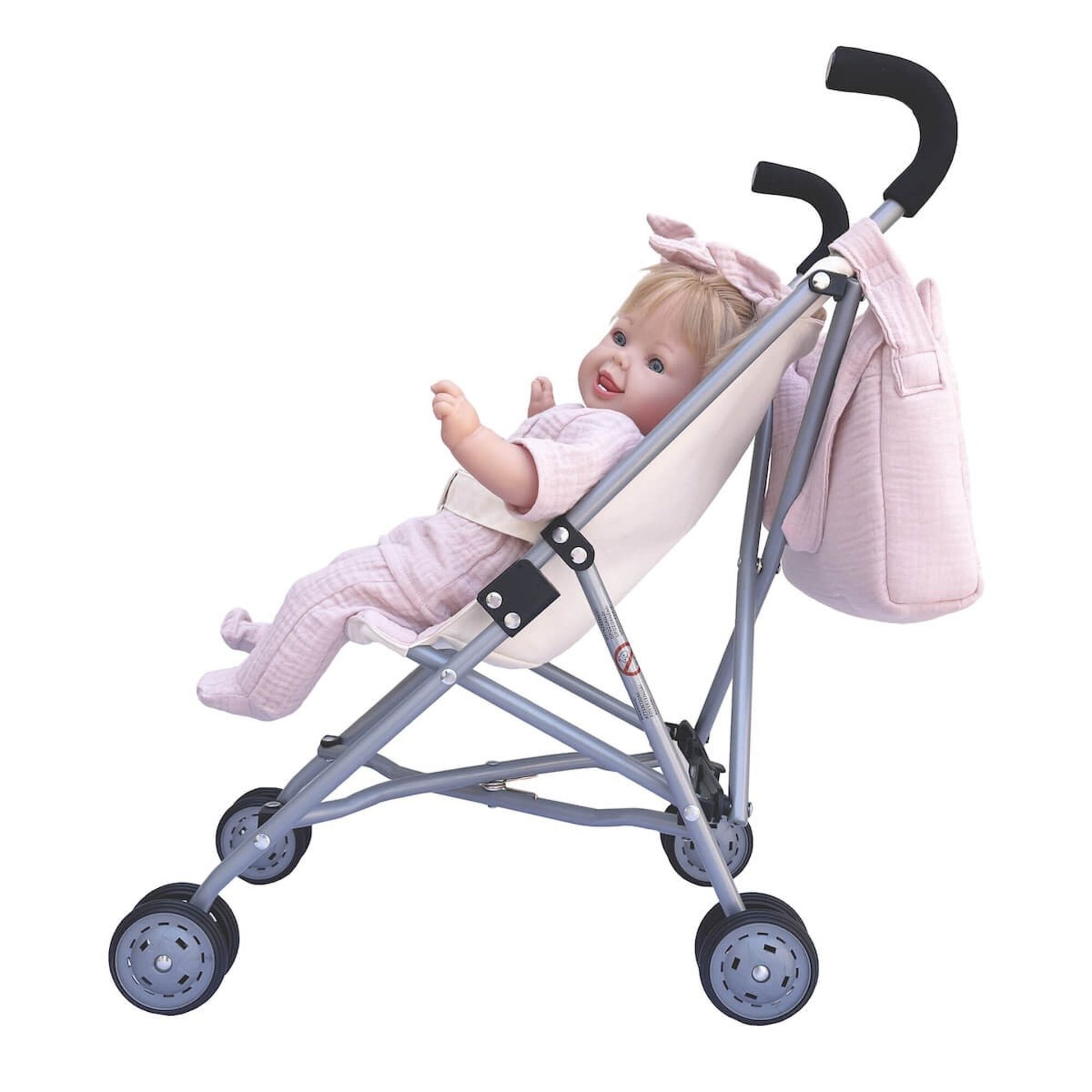 changing bag on stroller pink