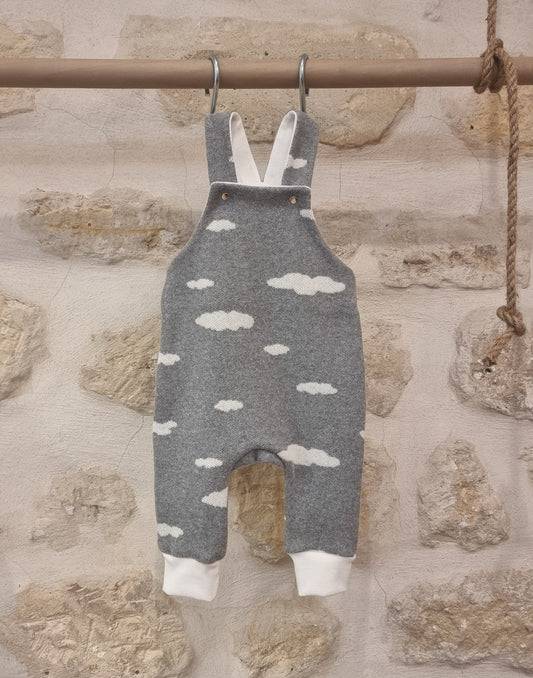 sustainable baby cotton dungarees