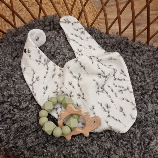 WILLOW muslin bandana bib