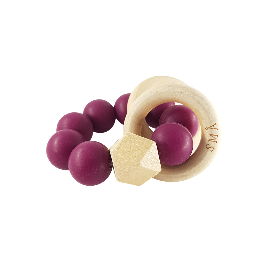 DIAMOND baby teether, blackberry