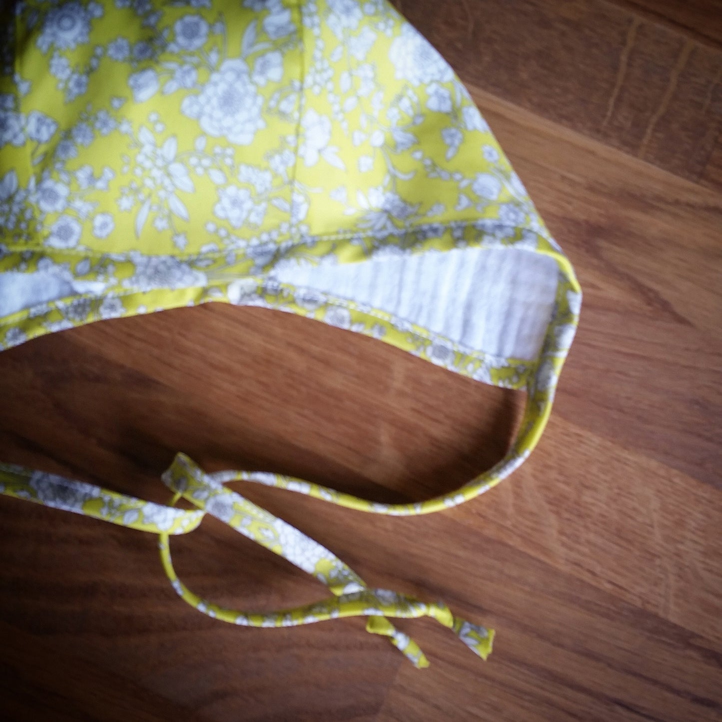 GLORIA bonnet in Liberty of London 'summer blooms'