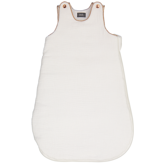 LAZY sleepingbag -  organic double gauze - white