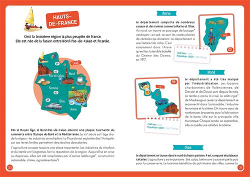 À la Découverte de la France Magnetic Toy - French Language Educational France Map Kit for Kids 6+