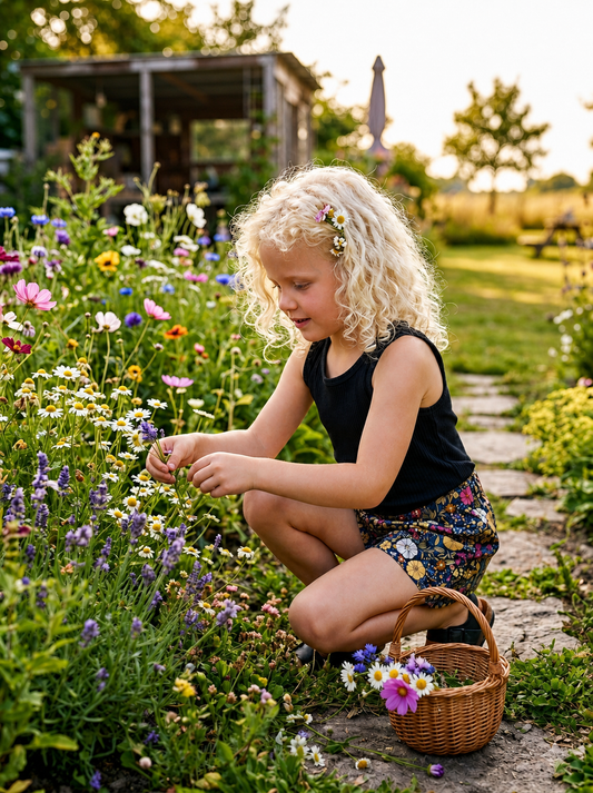 Floral Cotton Shorts for Kids | Handmade in Paris (Copy)