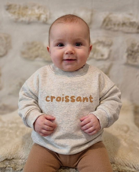 Organic cotton baby sweat CROISSANT