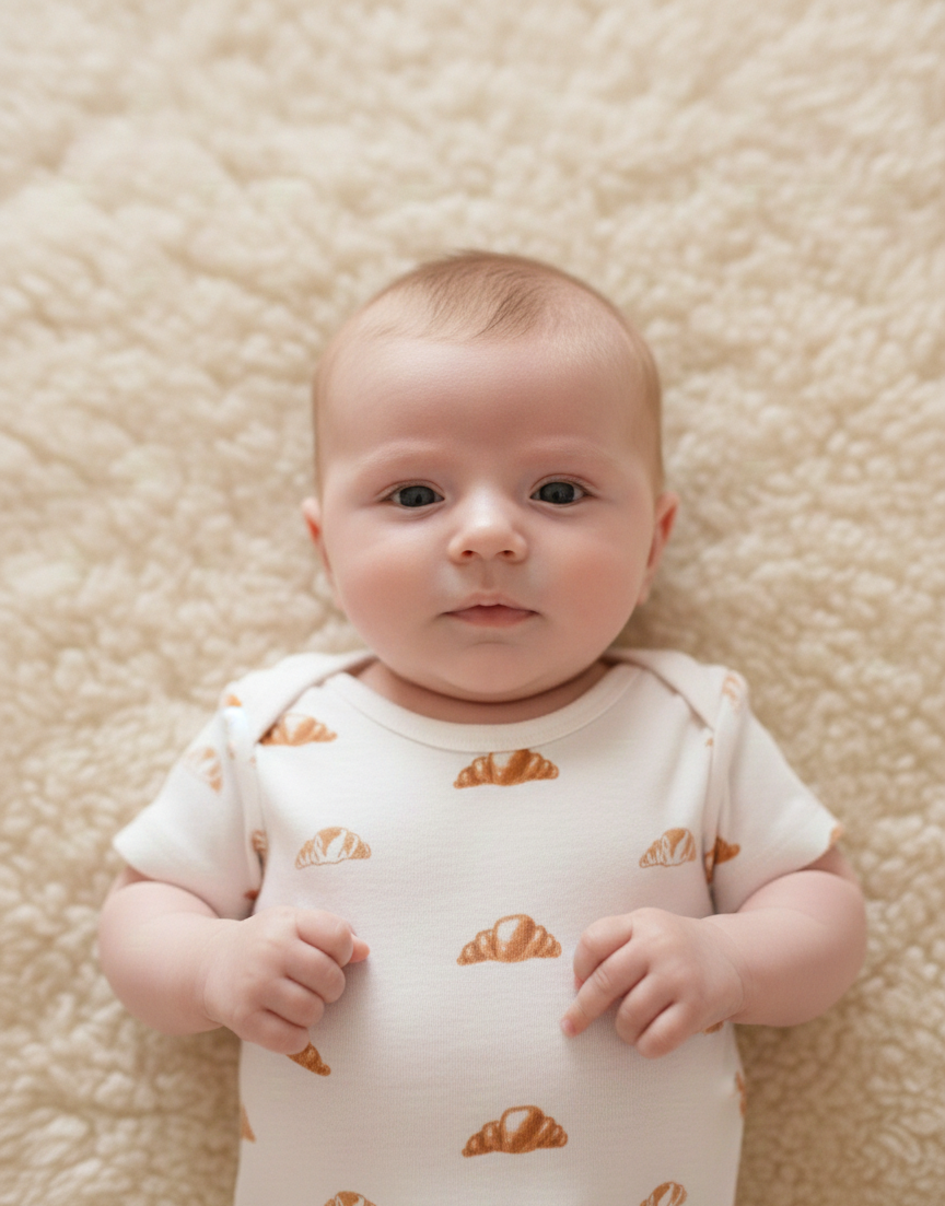 Babys' organic CROISSANT bodysuit