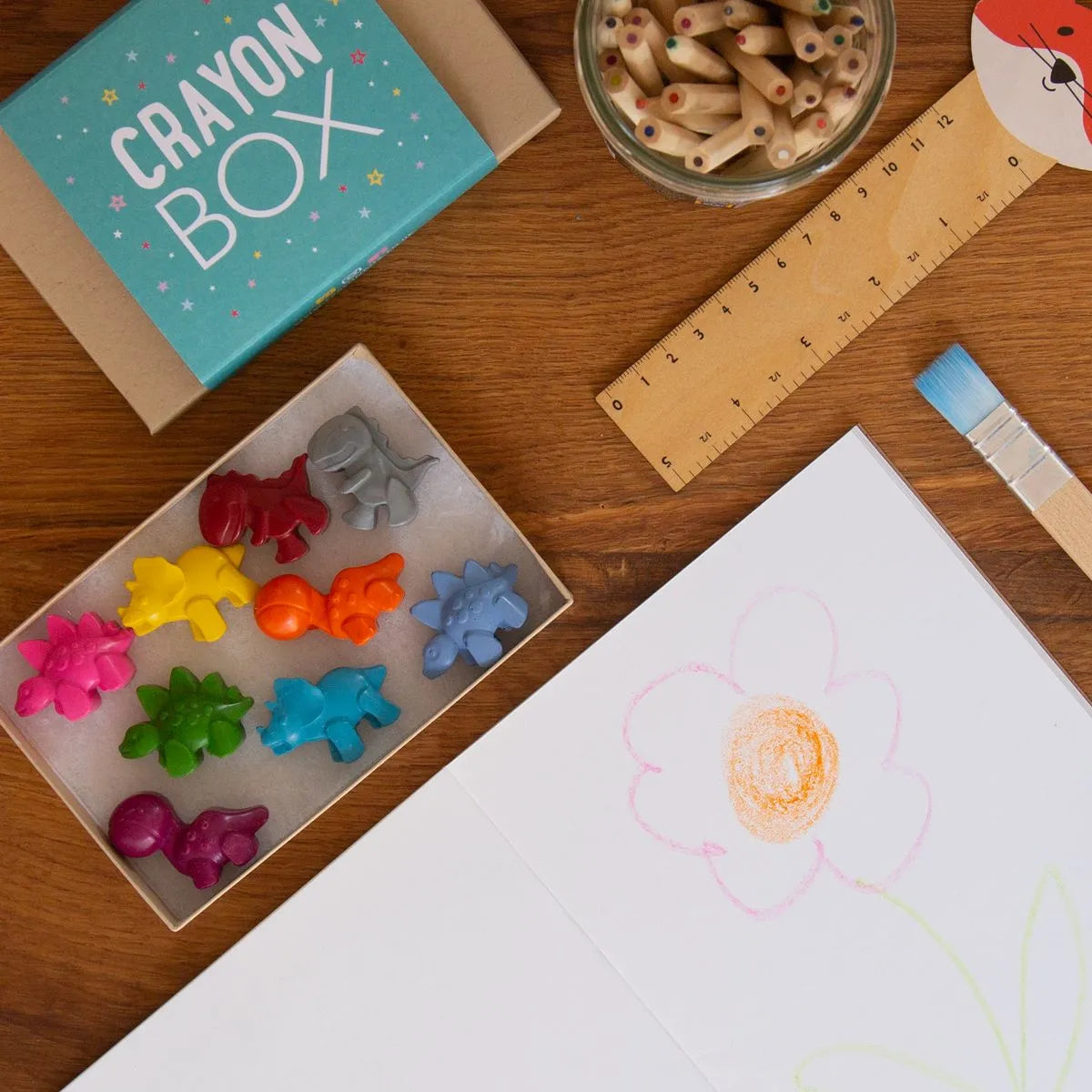 Crayon box - dinosaurs