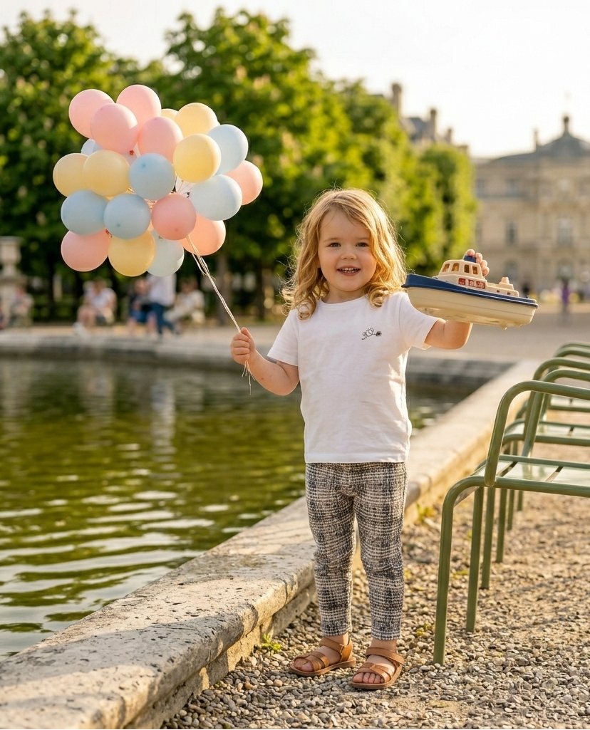 Sustainable textured leggings (1M-4Y)