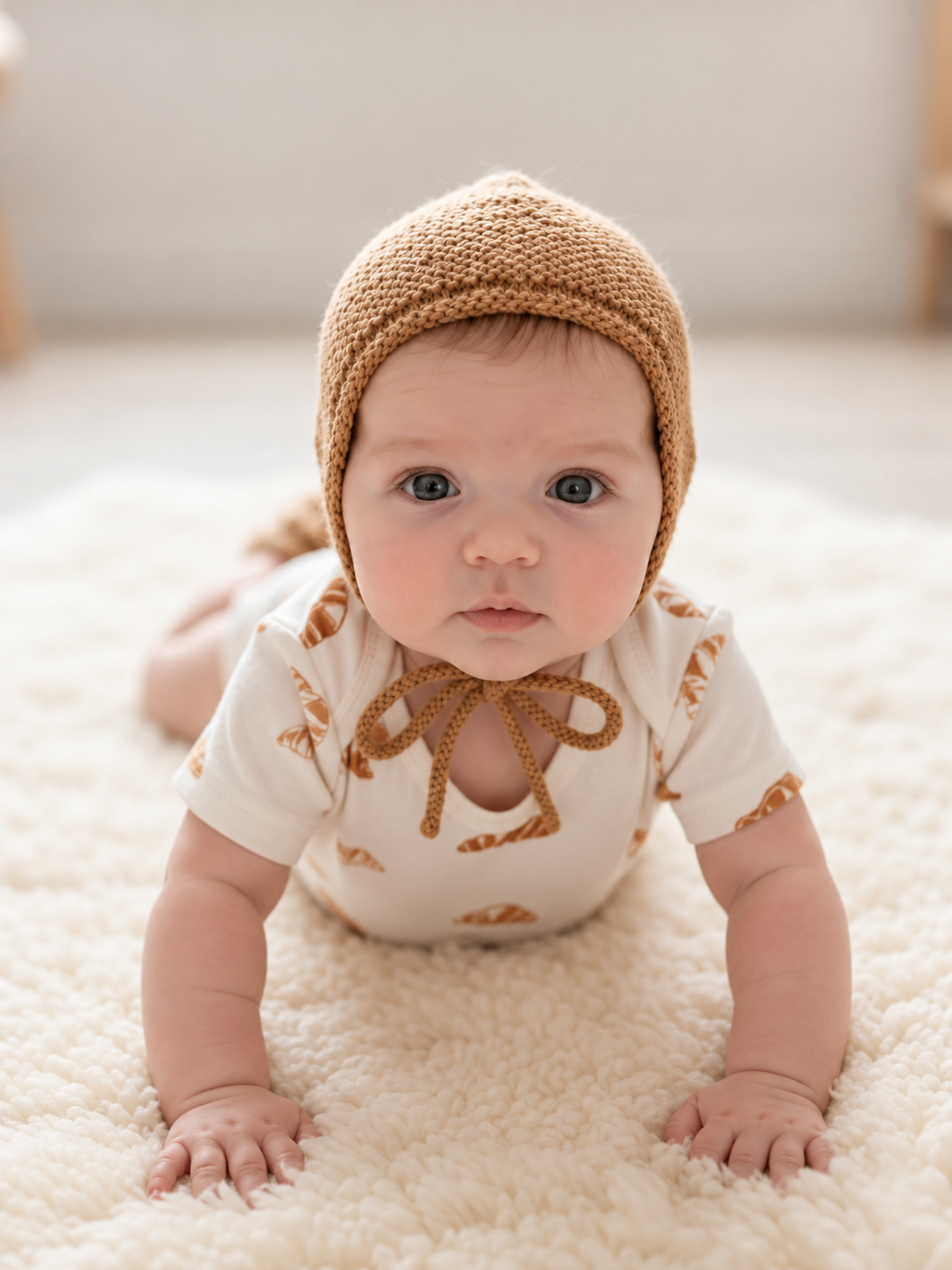 Babys' organic CROISSANT bodysuit