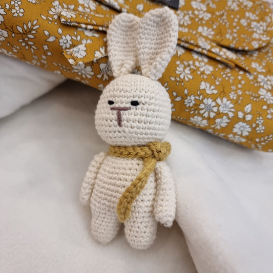 RABBIT crochet rattle